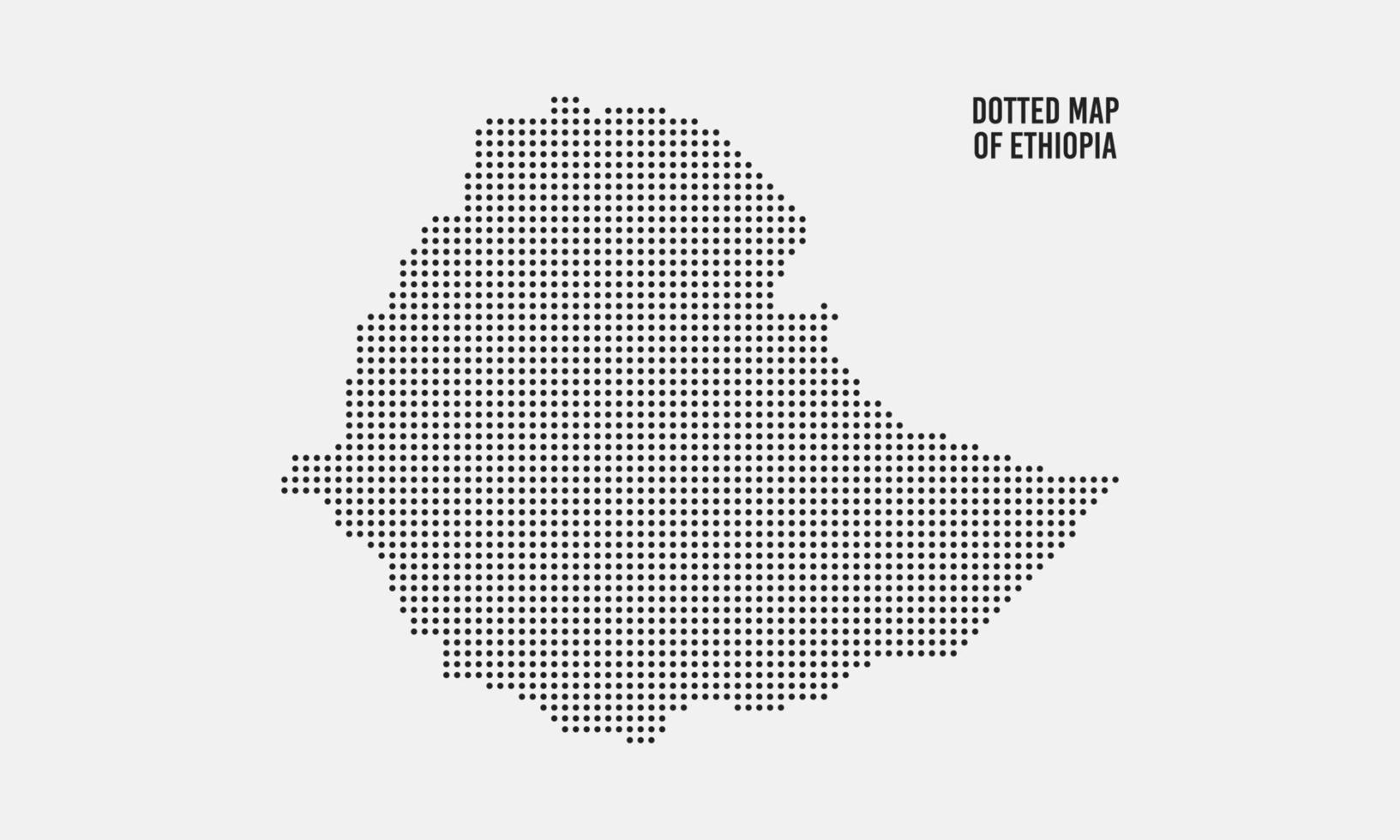 Abstract Dotted Ethiopia Map vector