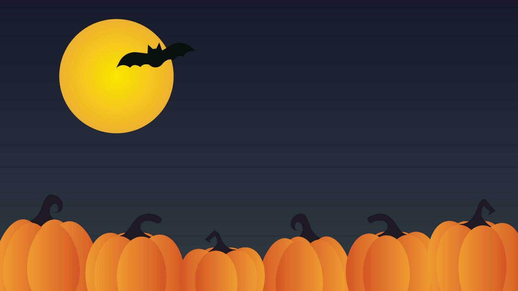 ilustración de fondo de vector de parche de calabaza de halloween espeluznante