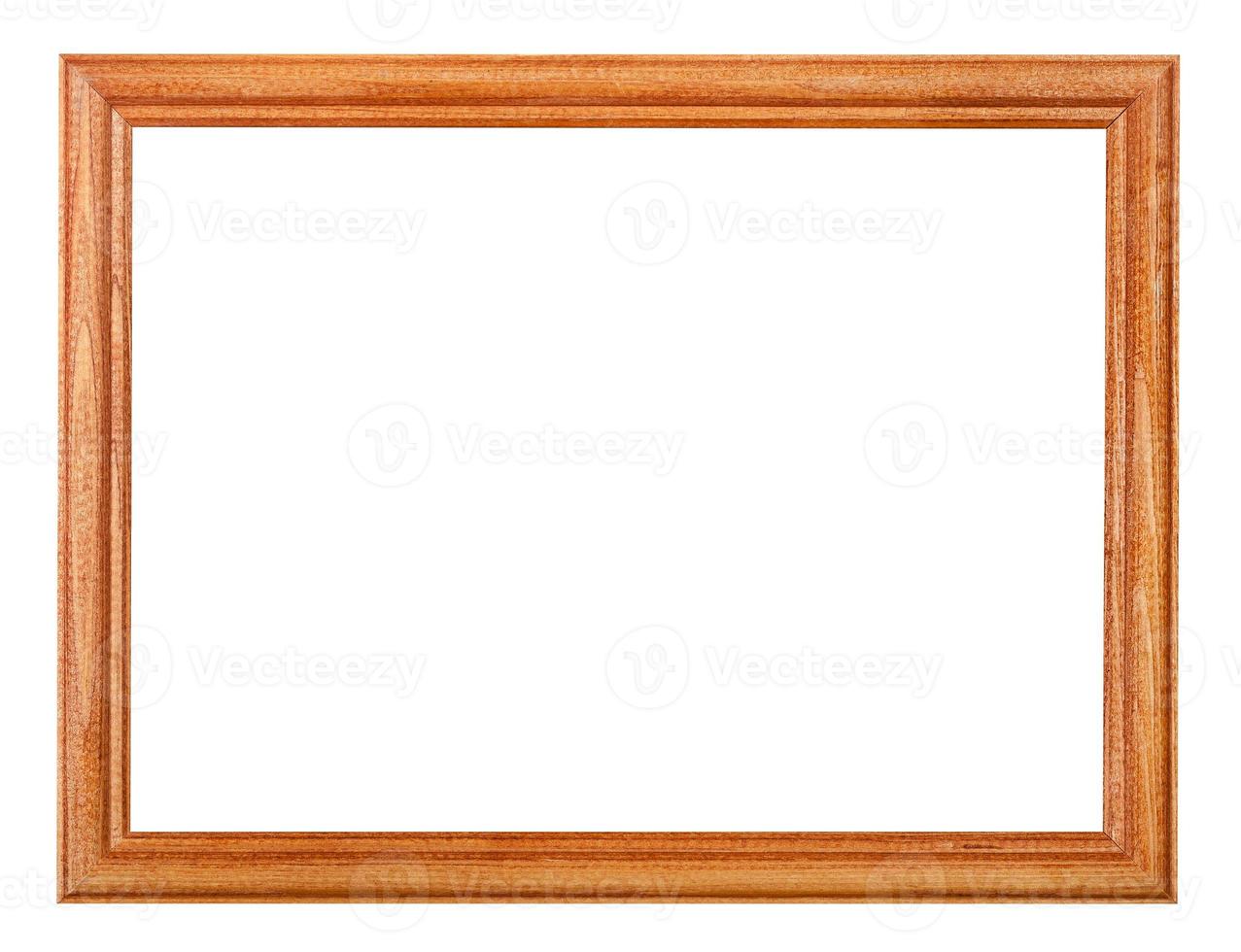 simple lacquered narrow wooden picture frame photo