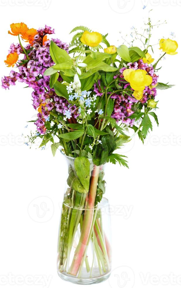 summer fresh natural flowers in glass vase 12586024 Stock Photo at Vecteezy