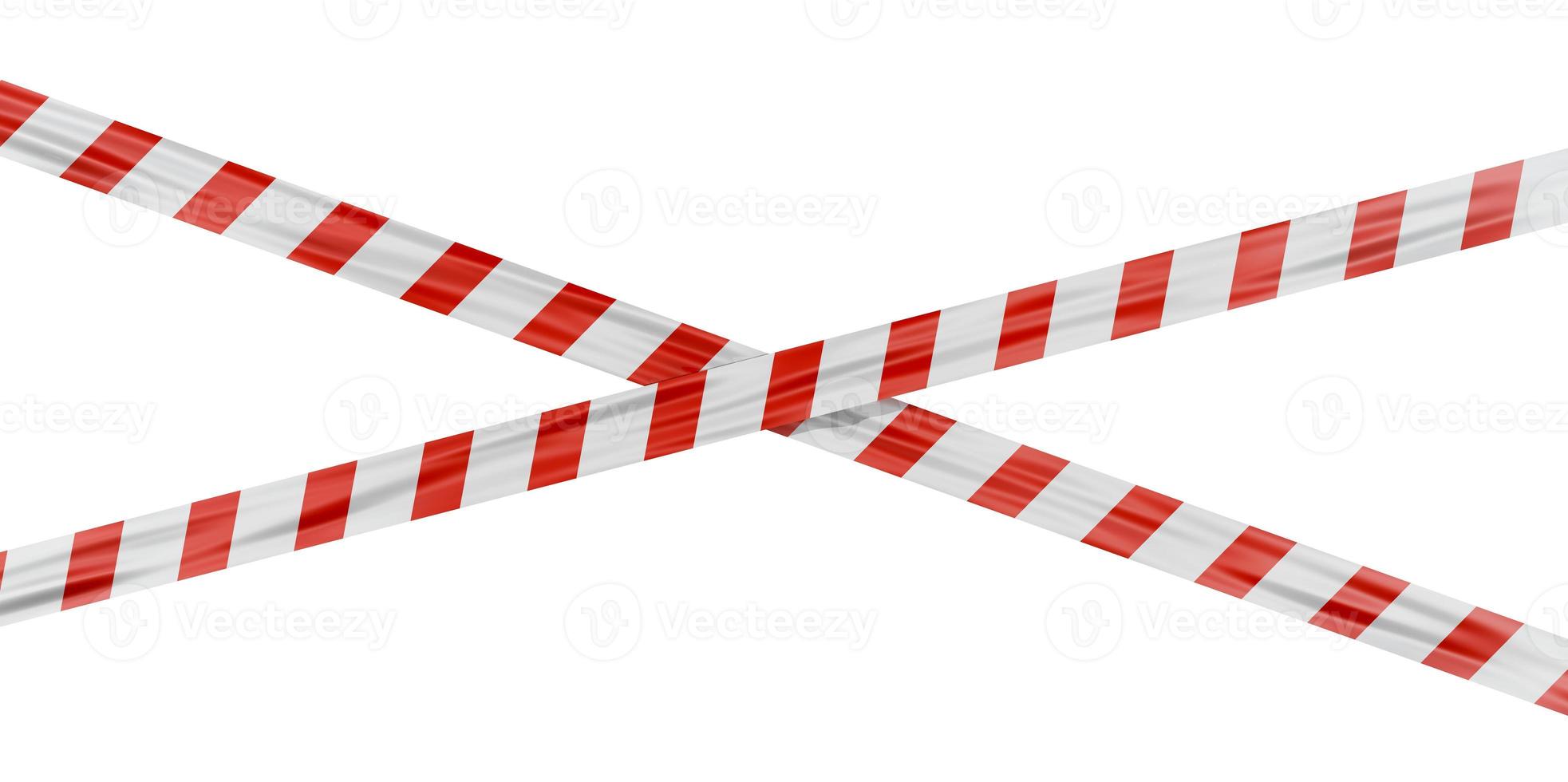 Security tape with red stripes photo