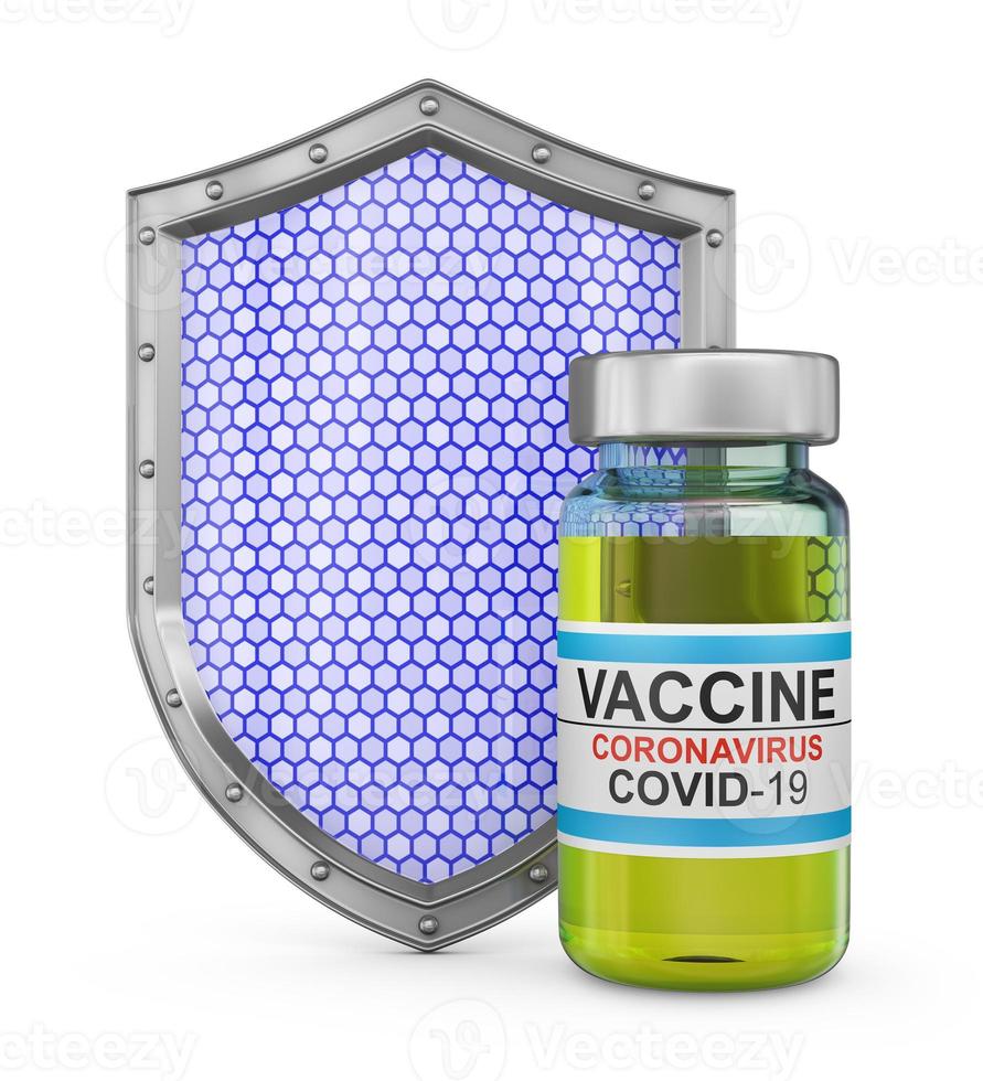 vaccine and shield photo