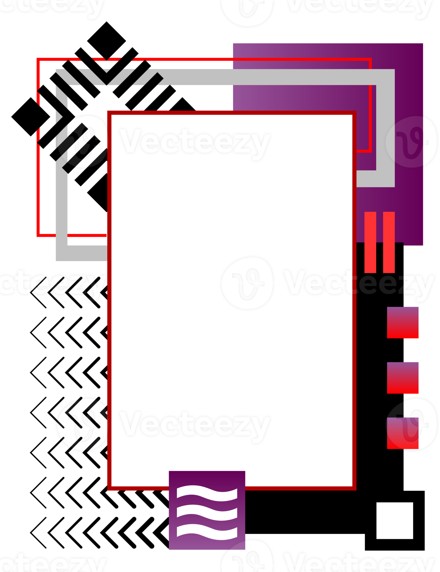 Modern frame PNG with transparent background. 12587711 PNG