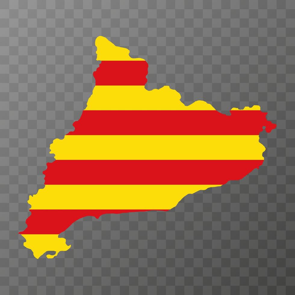 Catalonia map, Spain region. Vector illustration.