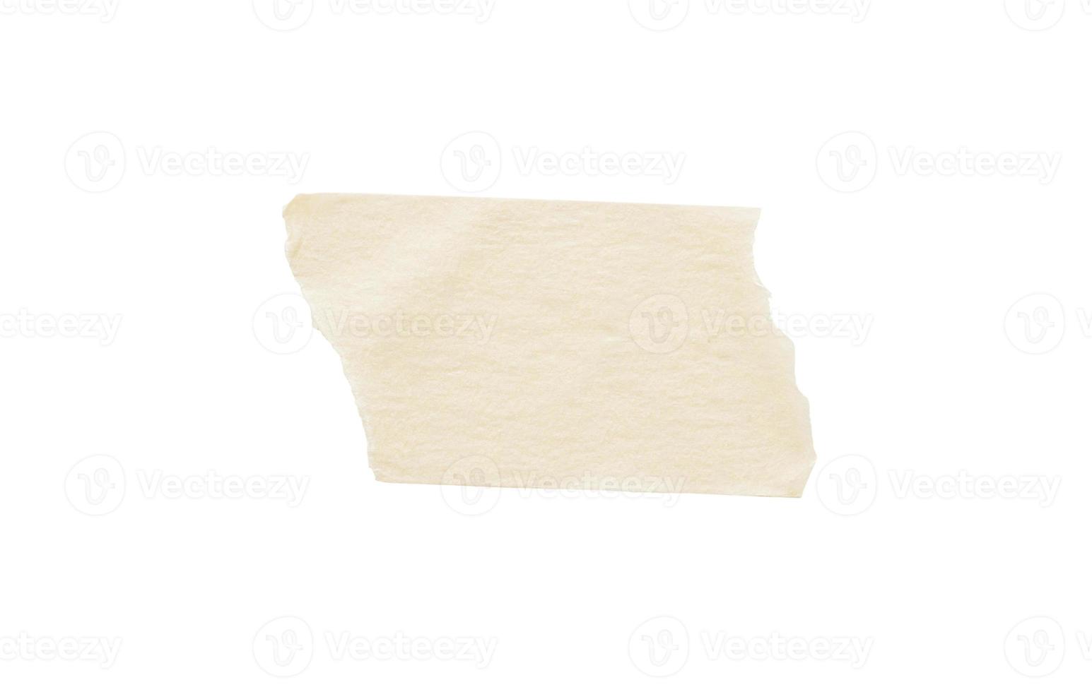 Adhesive paper tape isolated on white background photo