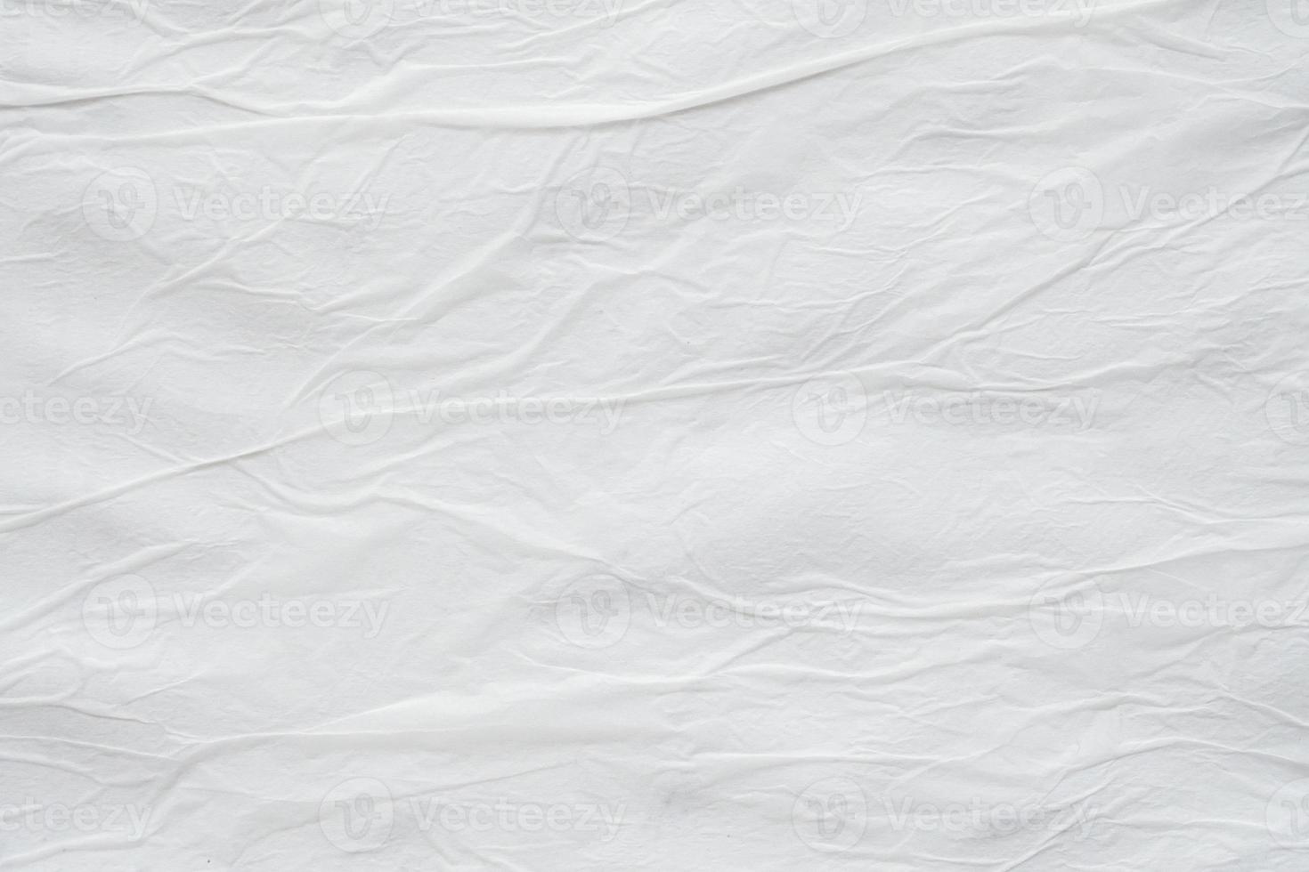 Blank white crumpled creased torn paper poster texture surface background photo