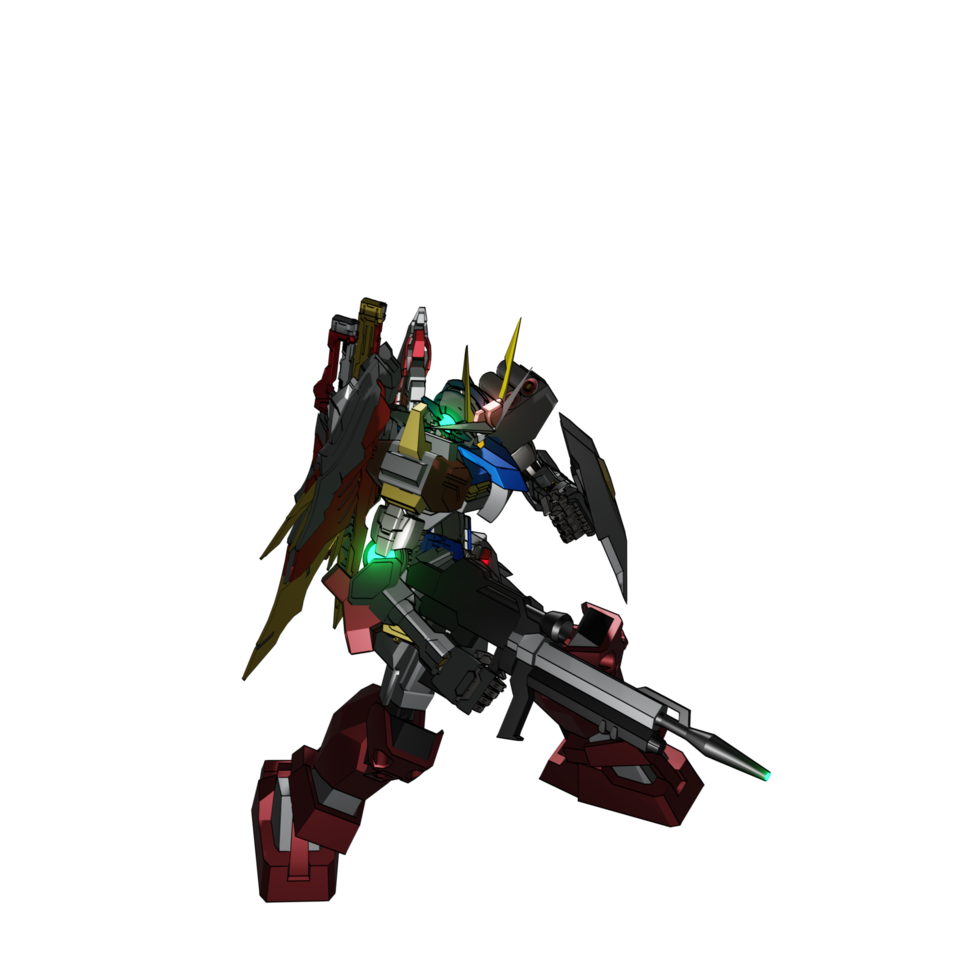 Mecha attack pose png