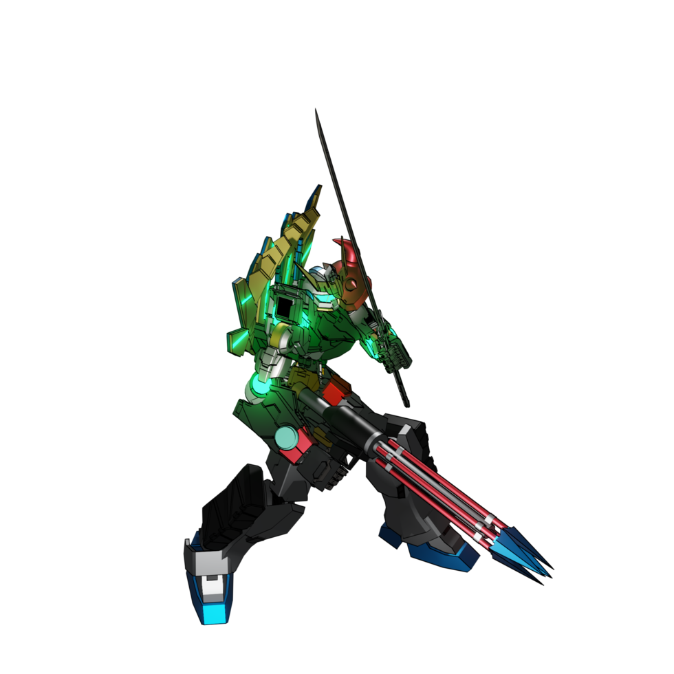 mecha listo para atacar png