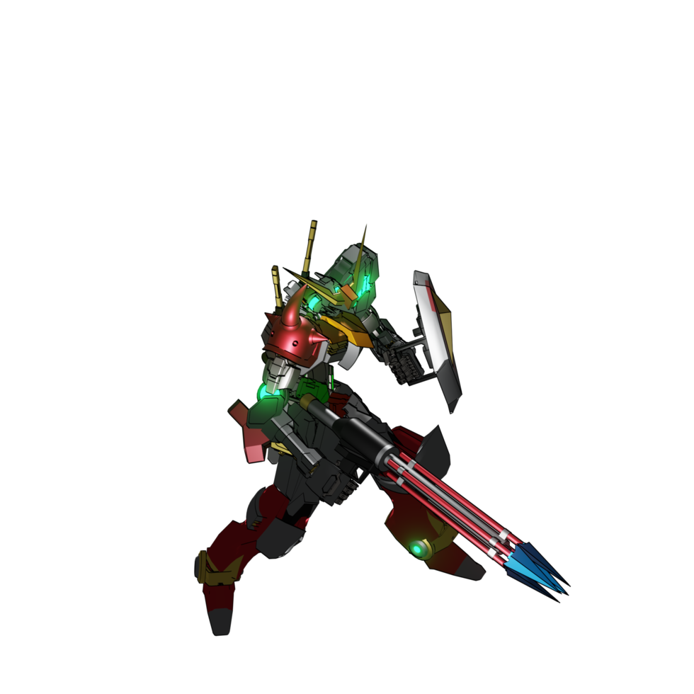 Mecha-Angriffspose png