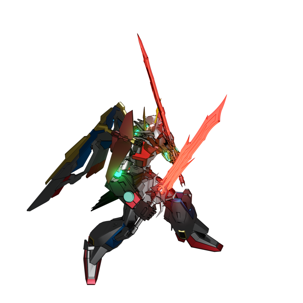 mecha redo till ge sig på png