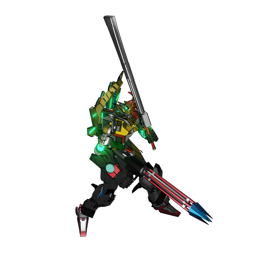 Mecha-Angriffspose png