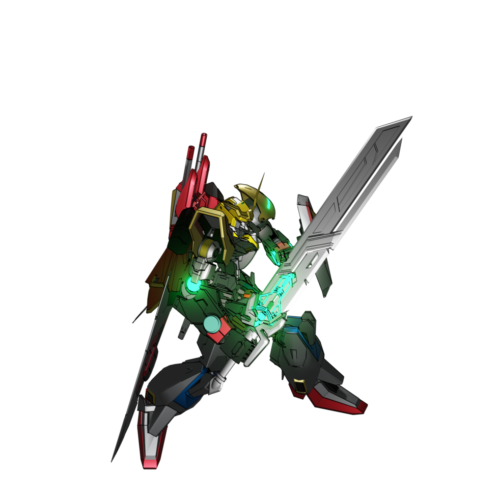 pose de ataque mecha png