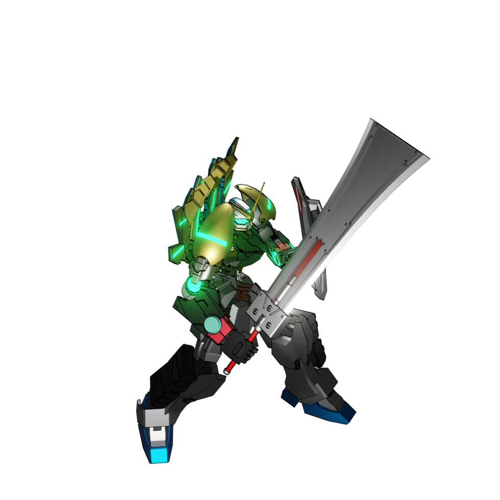 Mecha-Angriffspose png