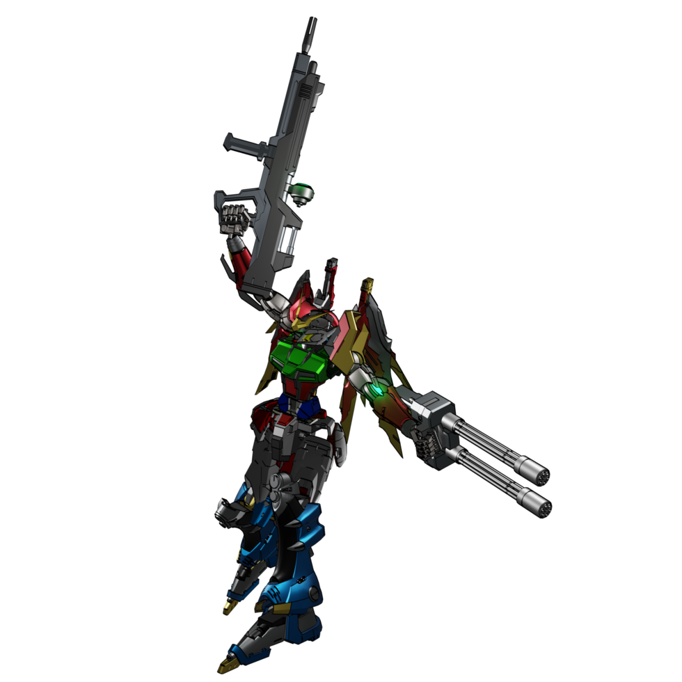 mecha listo para atacar png