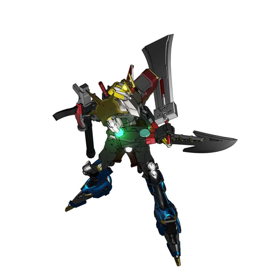 Mecha attack pose png