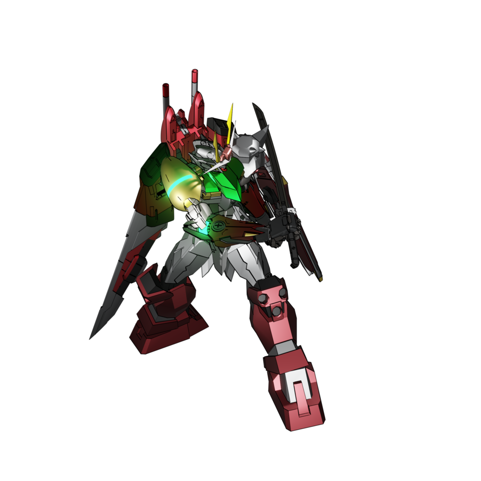 Mecha-Angriffspose png