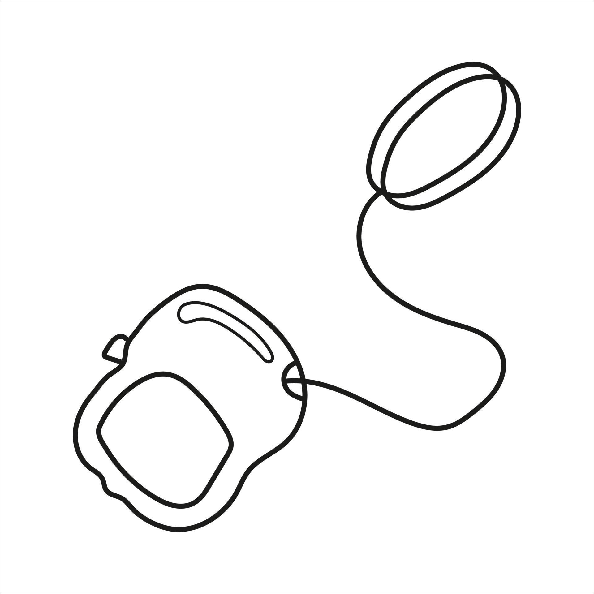 hand drawn vector illustration of dog leash 12588756 Vector Art at Vecteezy