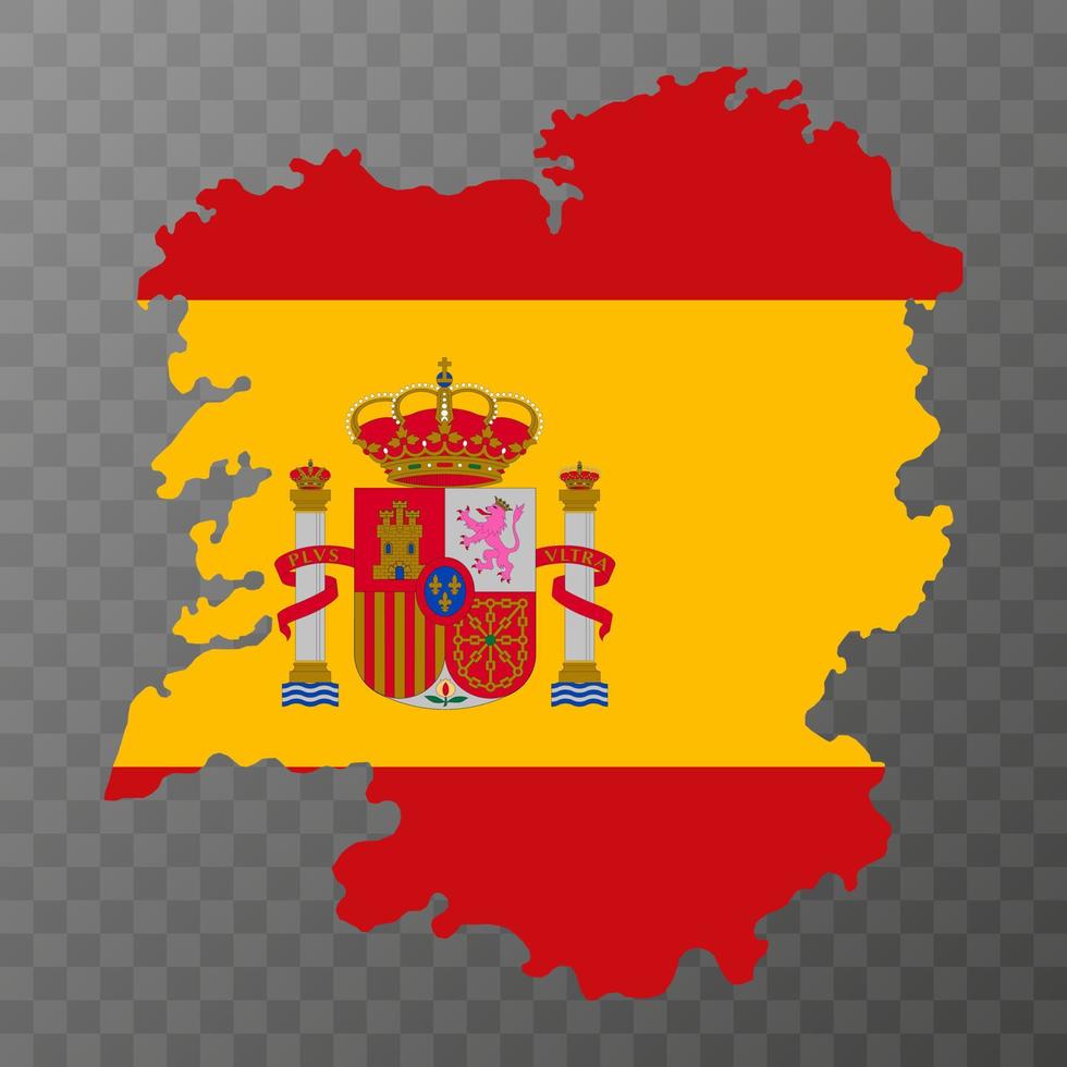 mapa de galicia, región de españa. ilustración vectorial vector