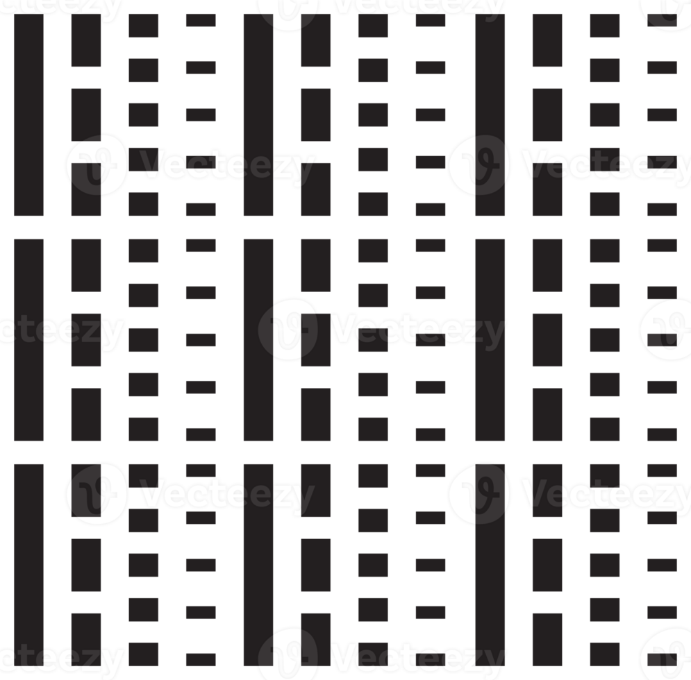 black pattern. PNG with transparent background.