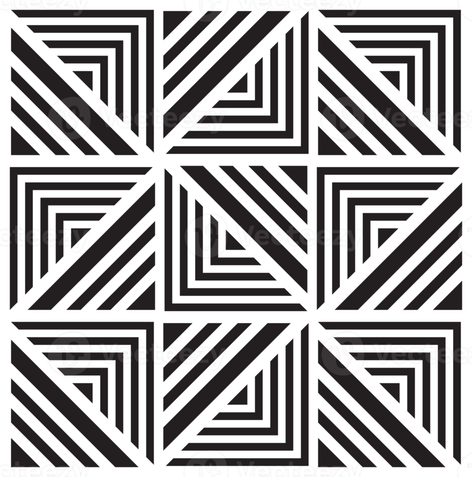 black pattern. PNG with transparent background.