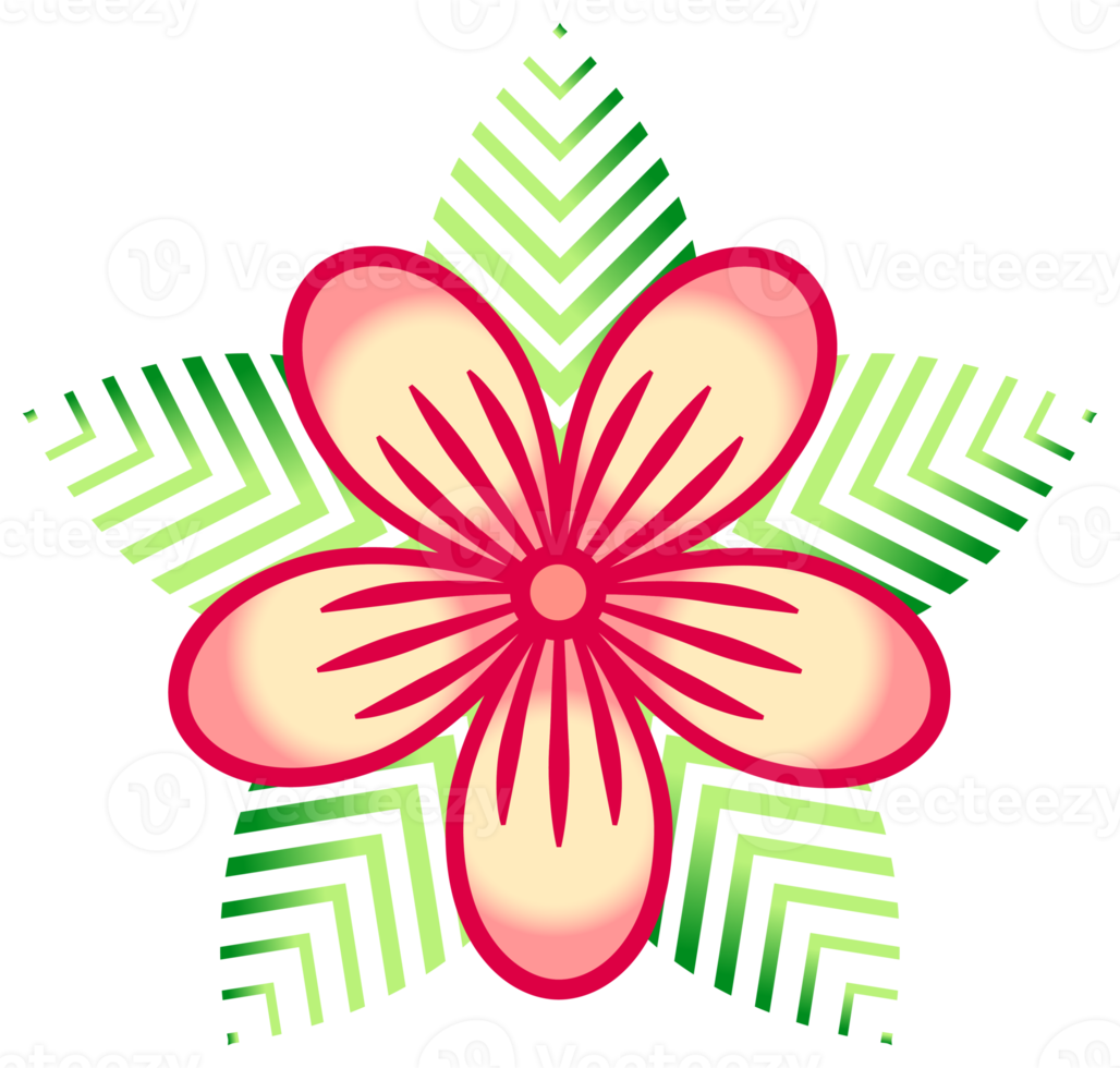 Flower ornament. PNG with transparent background.