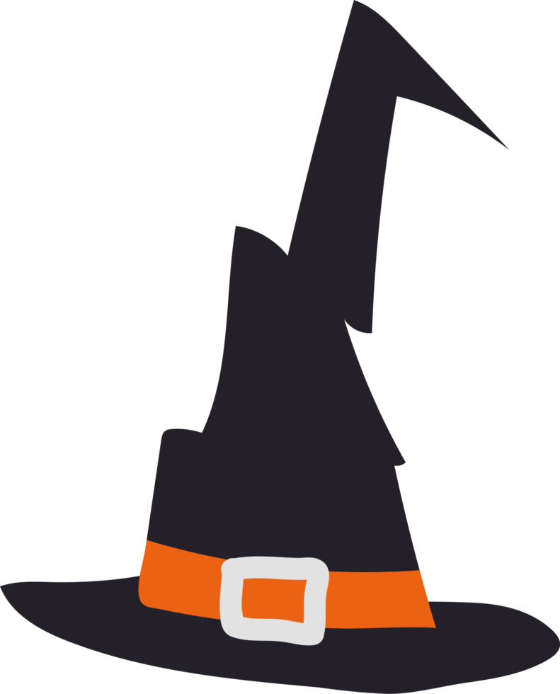 halloween-hut handgezeichnete illustration png