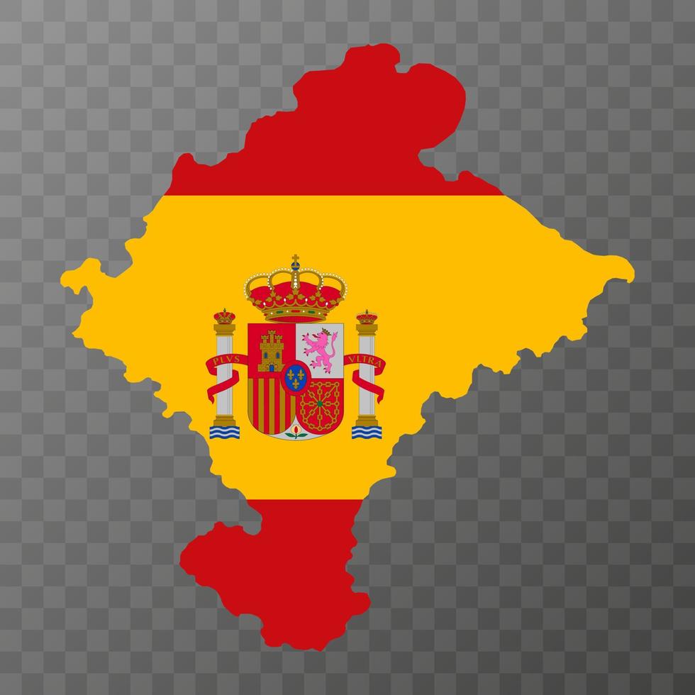 Navarre map, Spain region. Vector illustration.