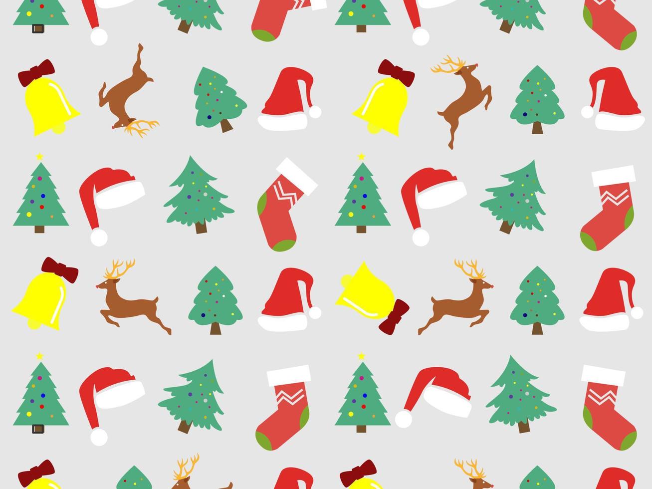 Seamless vector pattern Happy New Year and Christmas. For gift wrapping, background, fabrics, decorations and etc