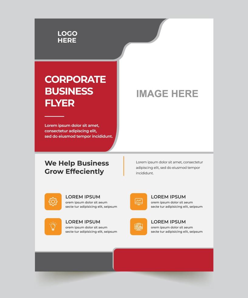 creative business flyer template vector