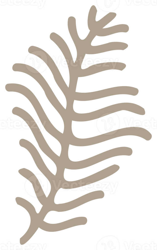 färgrik natur design element. png med transparent bakgrund.