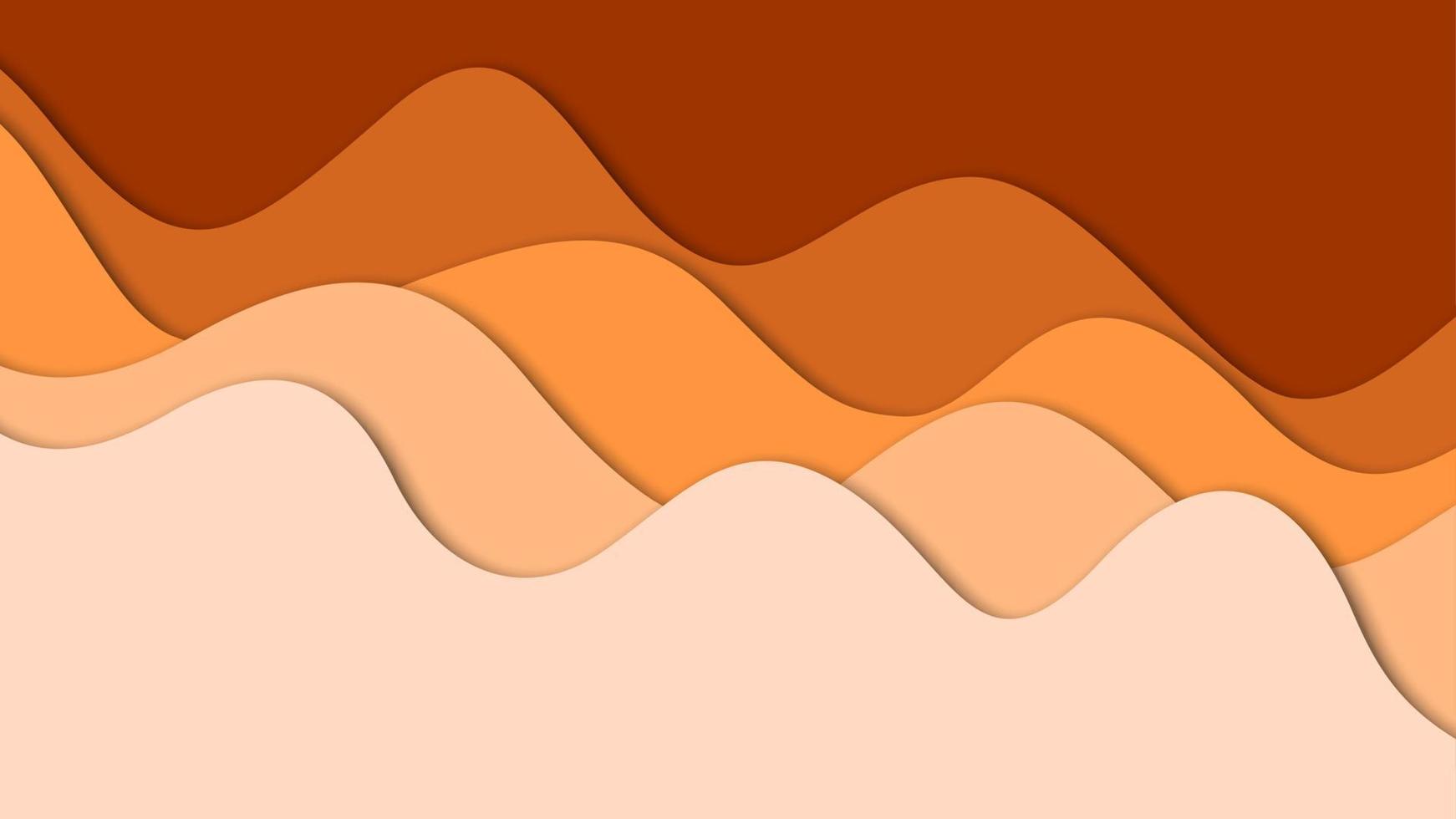 3D abstract background and paper cut shapes, vector illustration