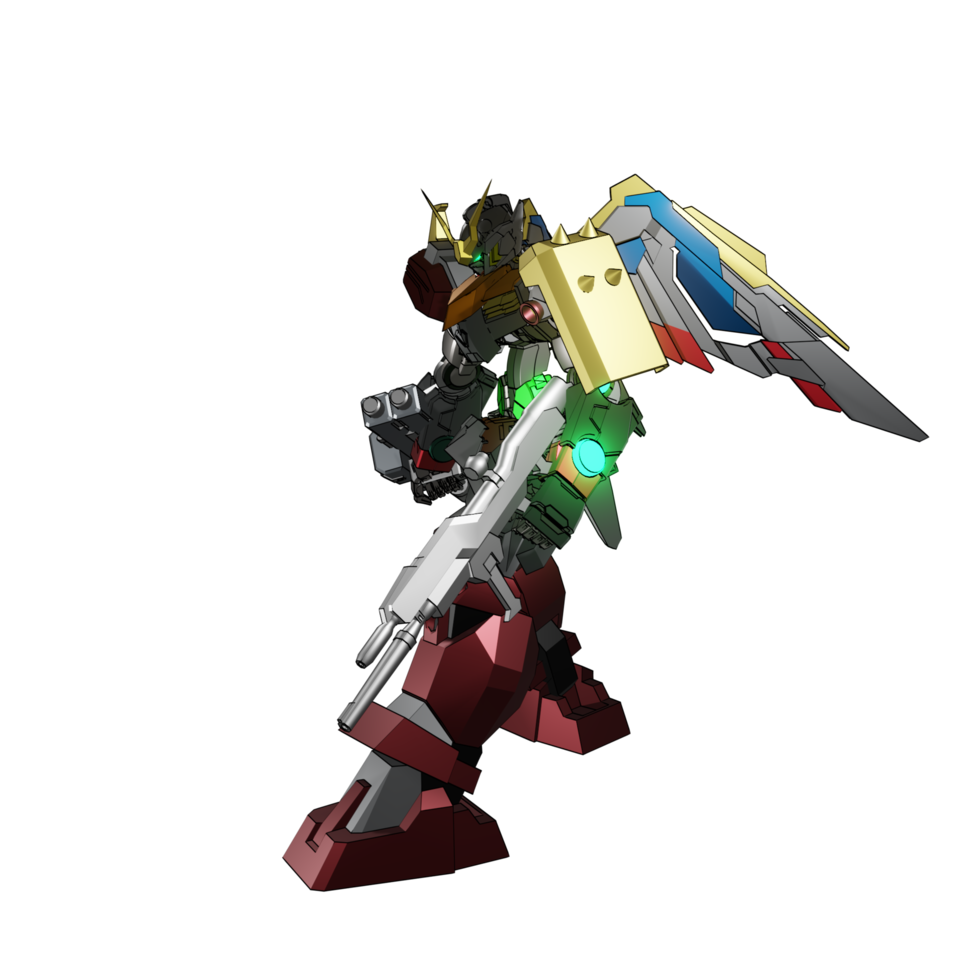 Mecha-Angriffspose png