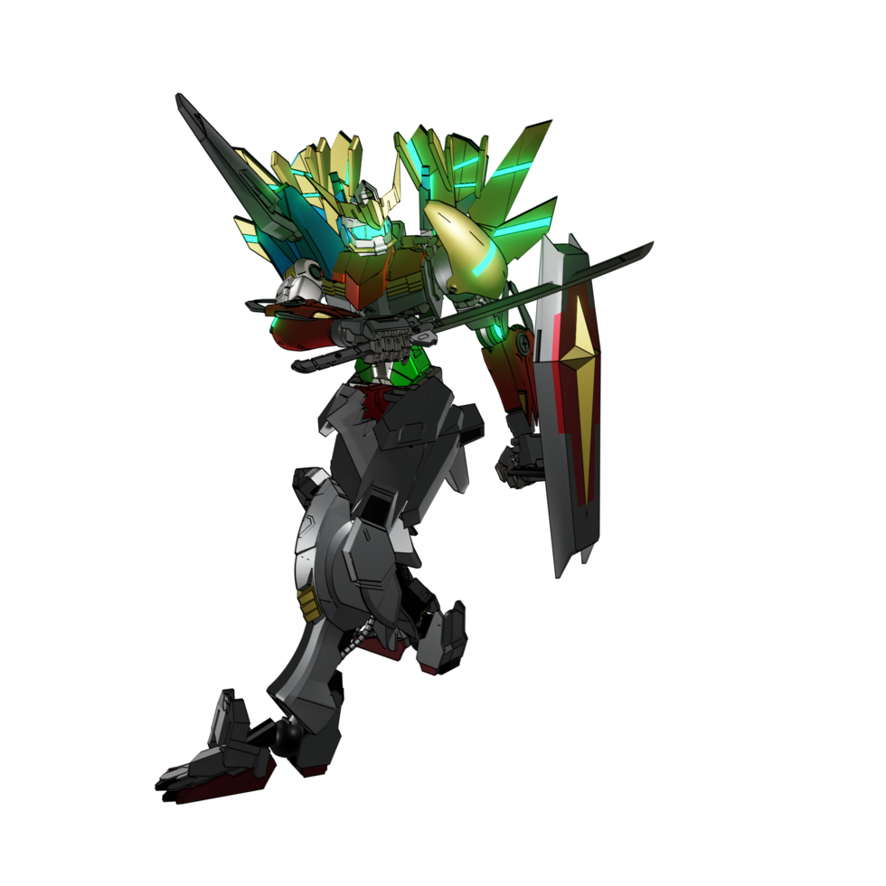 Mecha zum Angriff bereit png