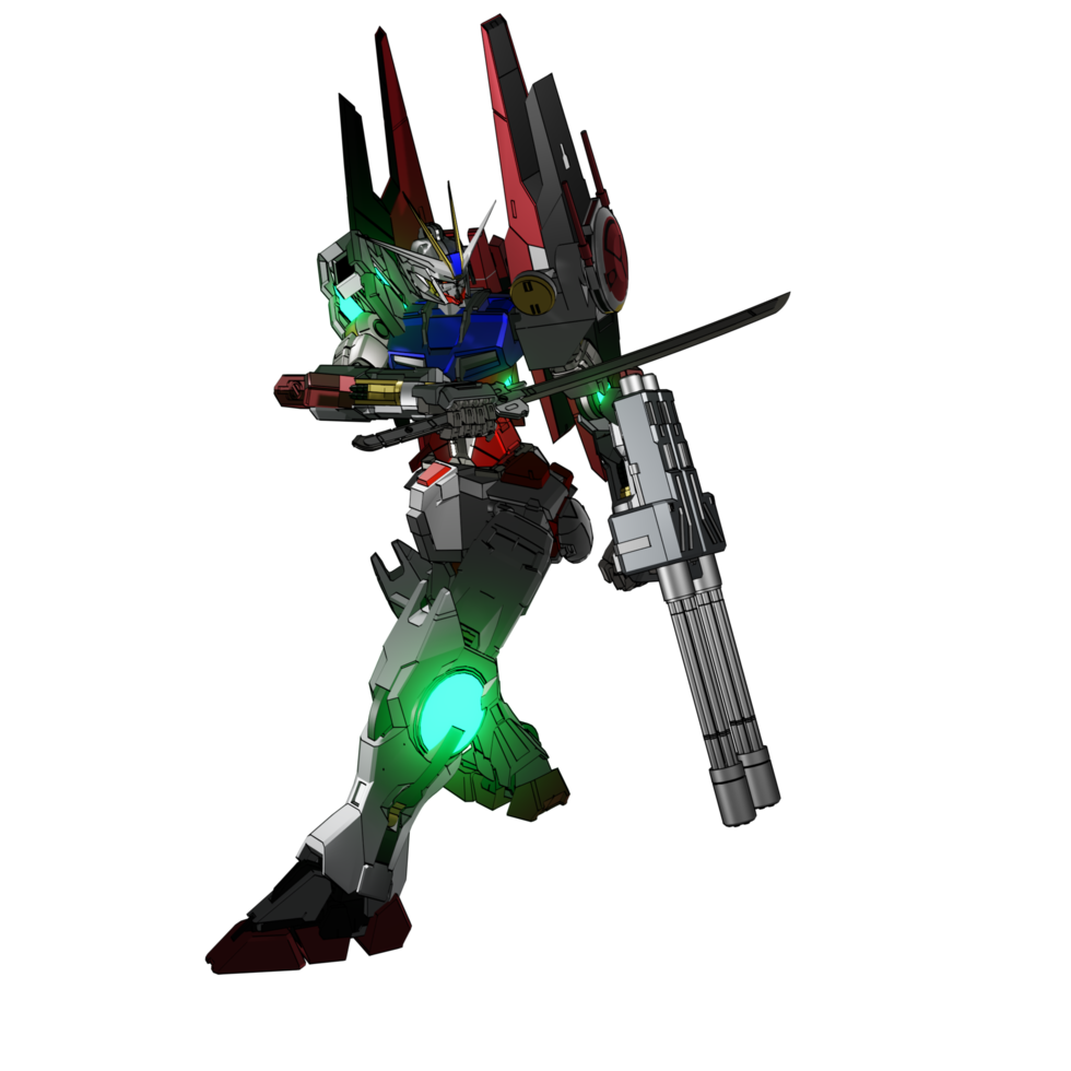 Mecha prêt à attaquer png