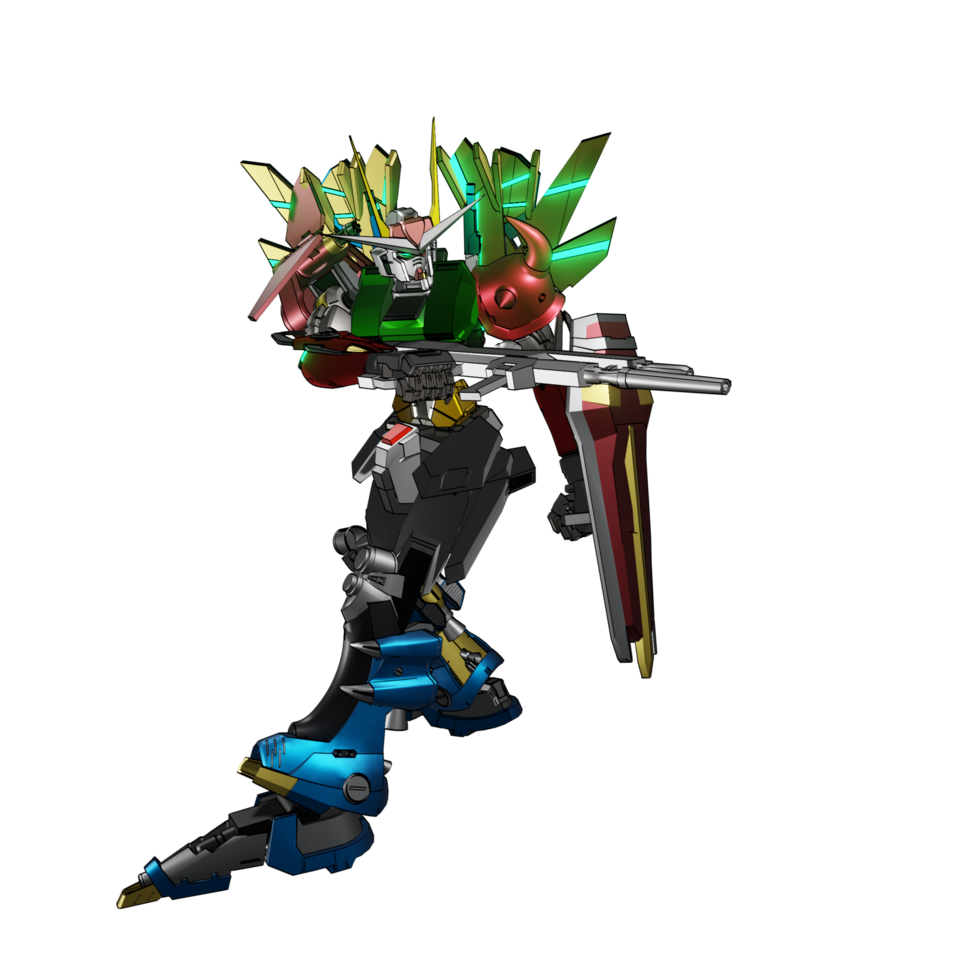 pose d'attaque mecha png