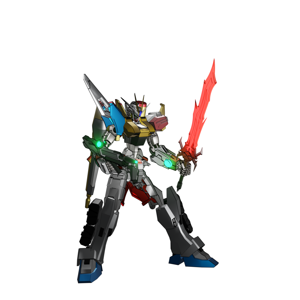 Mecha-Angriffspose png