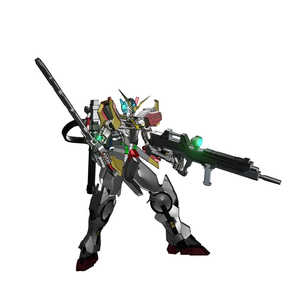 Mecha attack pose png