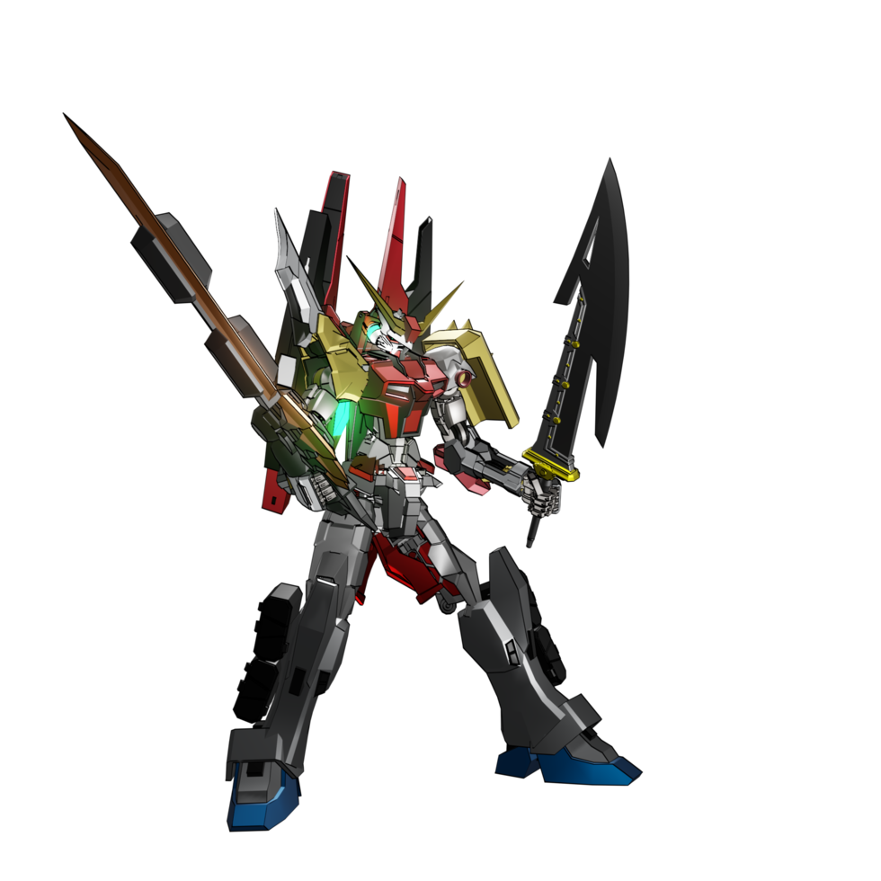 Mecha-Angriffspose png