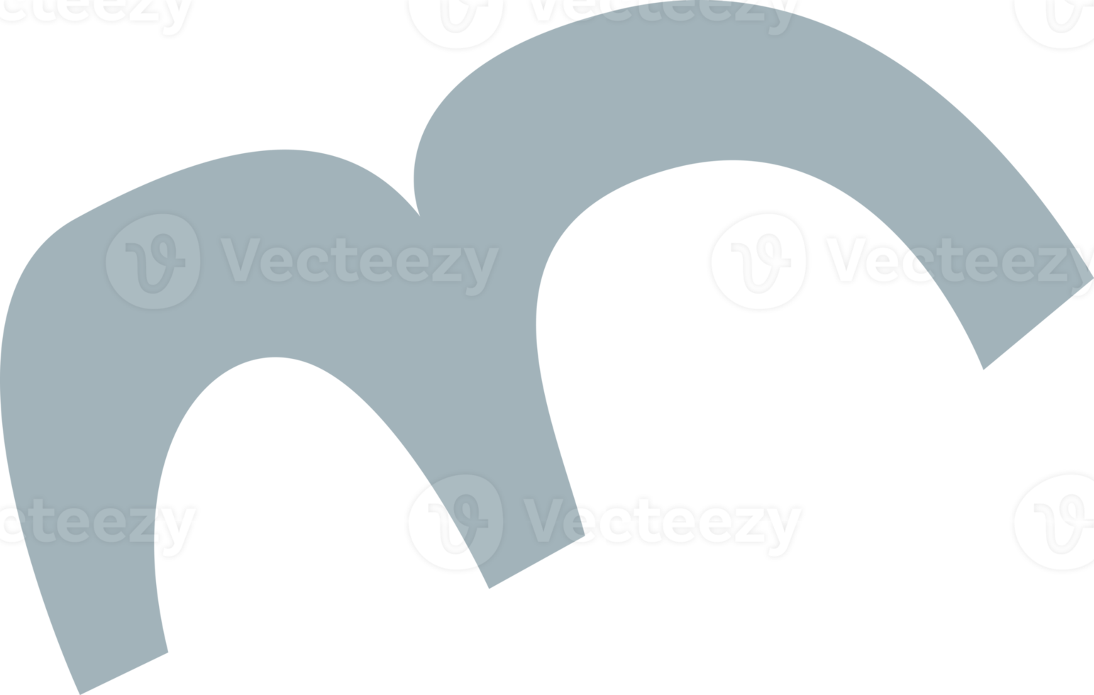 Ilustración de vector de forma orgánica abstracta png