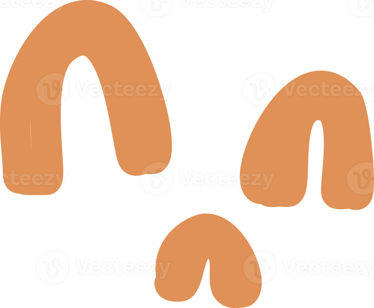 Ilustración de vector de forma orgánica abstracta png