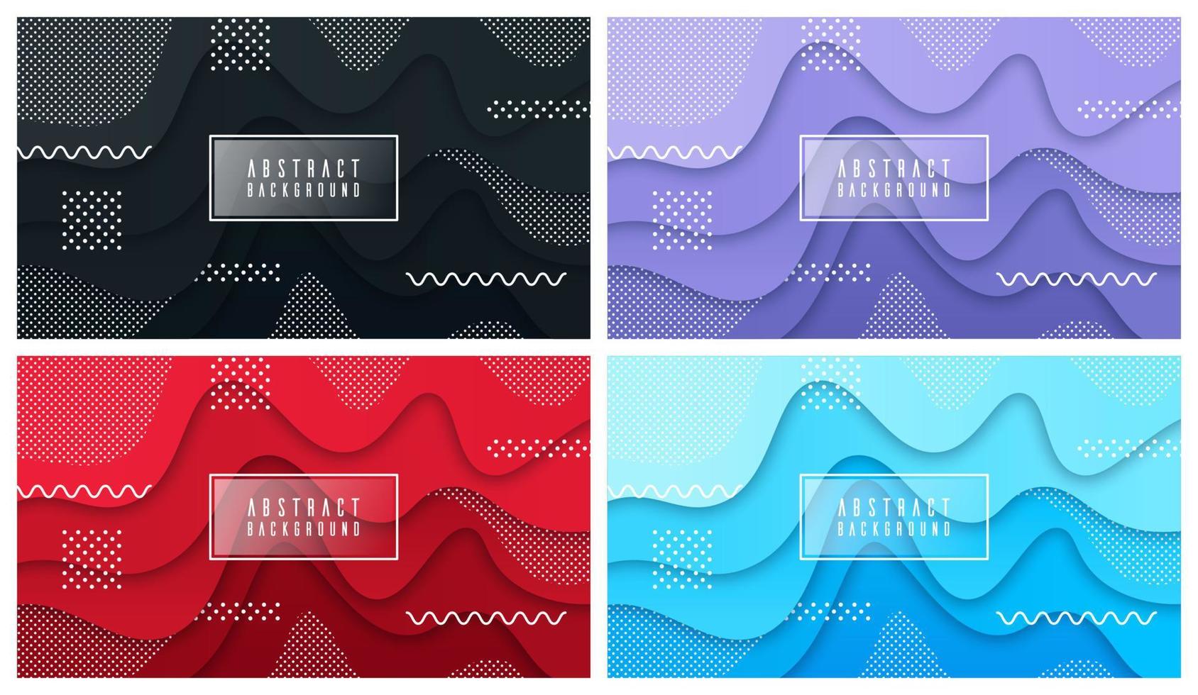 Colorful liquid and geometric background with fluid gradient shapes vector