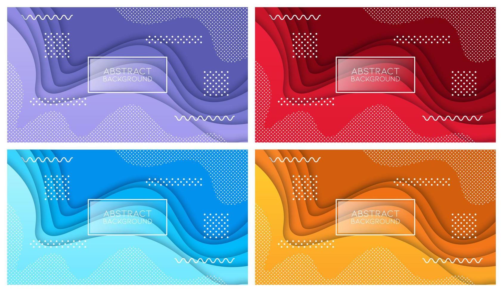 Colorful liquid and geometric background with fluid gradient shapes vector