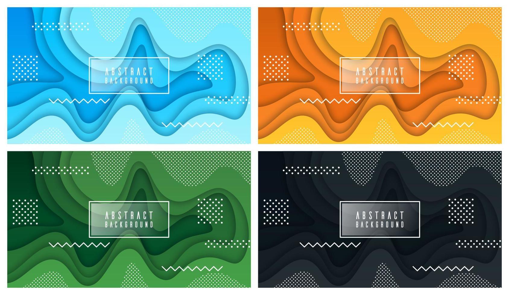 fondo líquido y geométrico colorido con formas de gradiente fluido vector