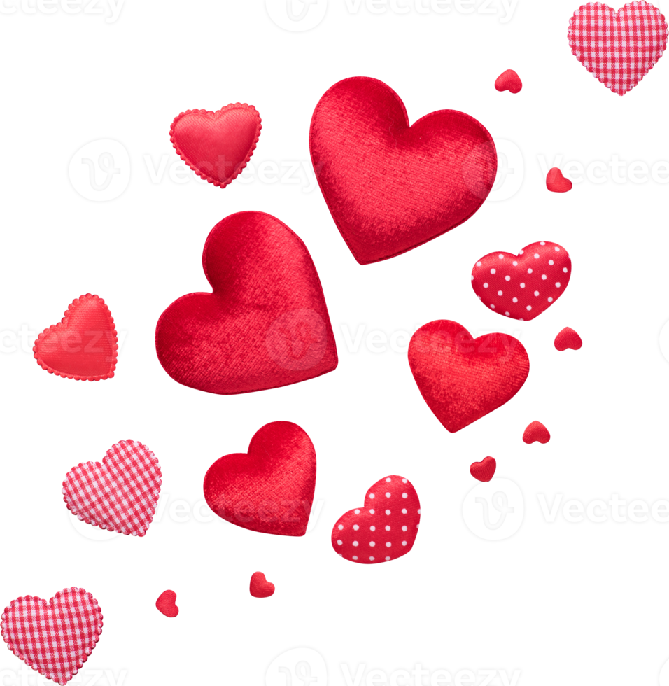 Red heart for love wedding or valentines day png