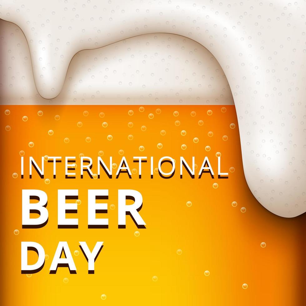 International Beer Day, on August. Cheers with clinking beer mugs conceptual. vector illustration.