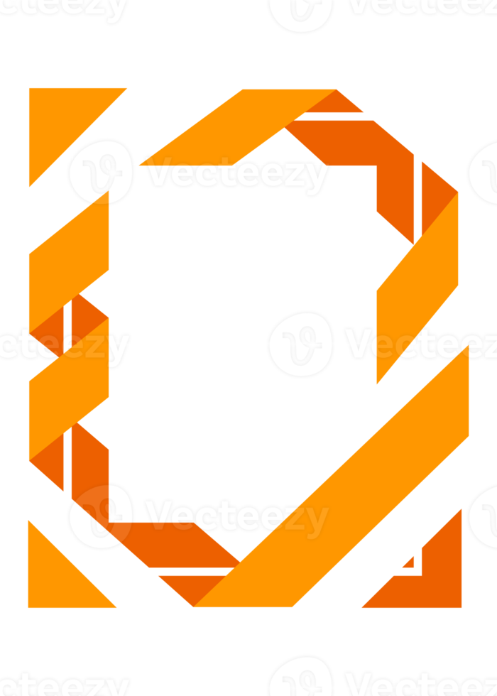 Abstract vibrant modern frames. Copy space for your text. PNG with transparent background.