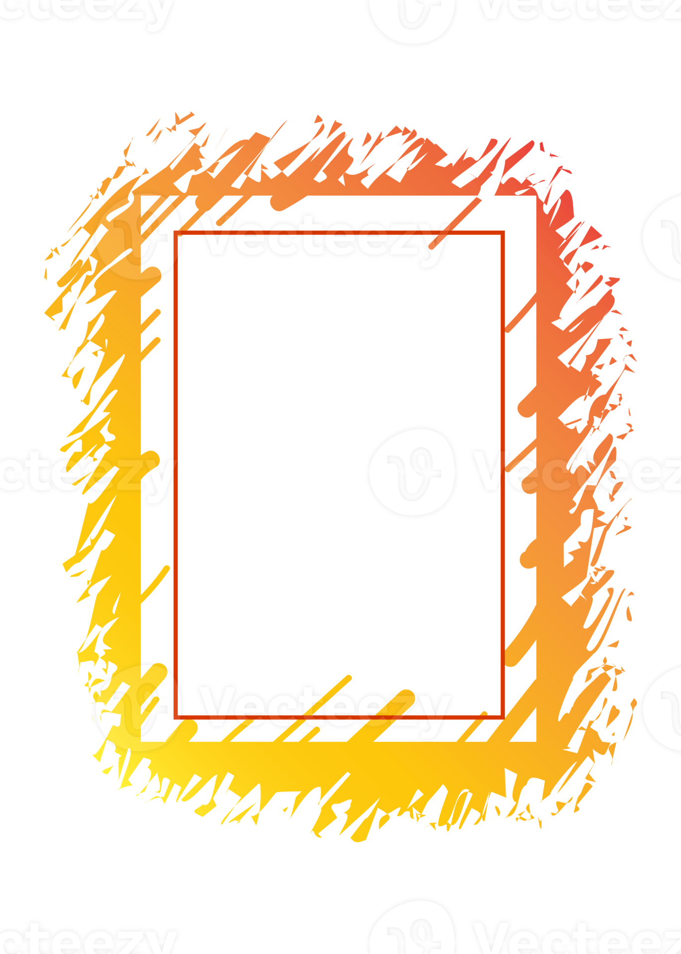 Abstract vibrant modern frames. Copy space for your text. PNG with