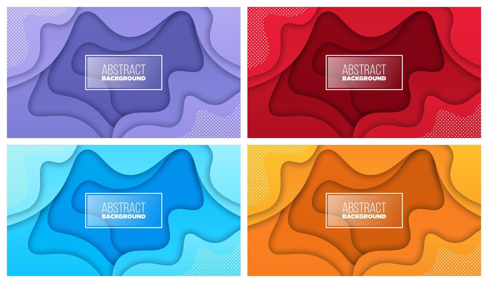 Colorful liquid and geometric background with fluid gradient shapes vector