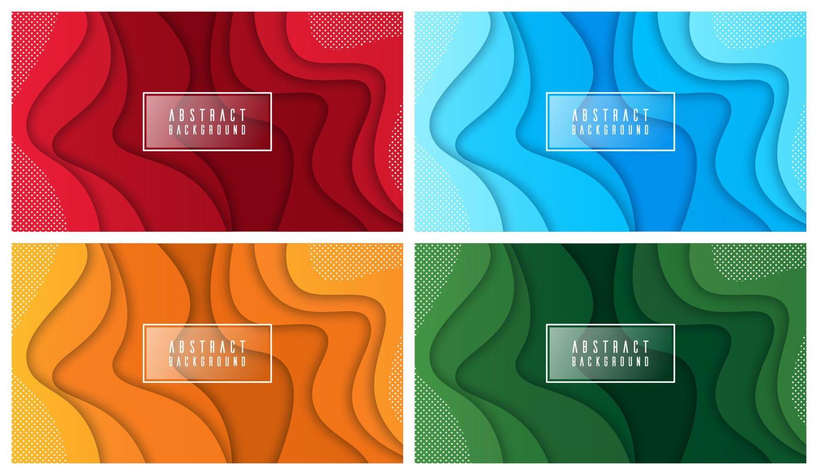 Colorful liquid and geometric background with fluid gradient shapes vector