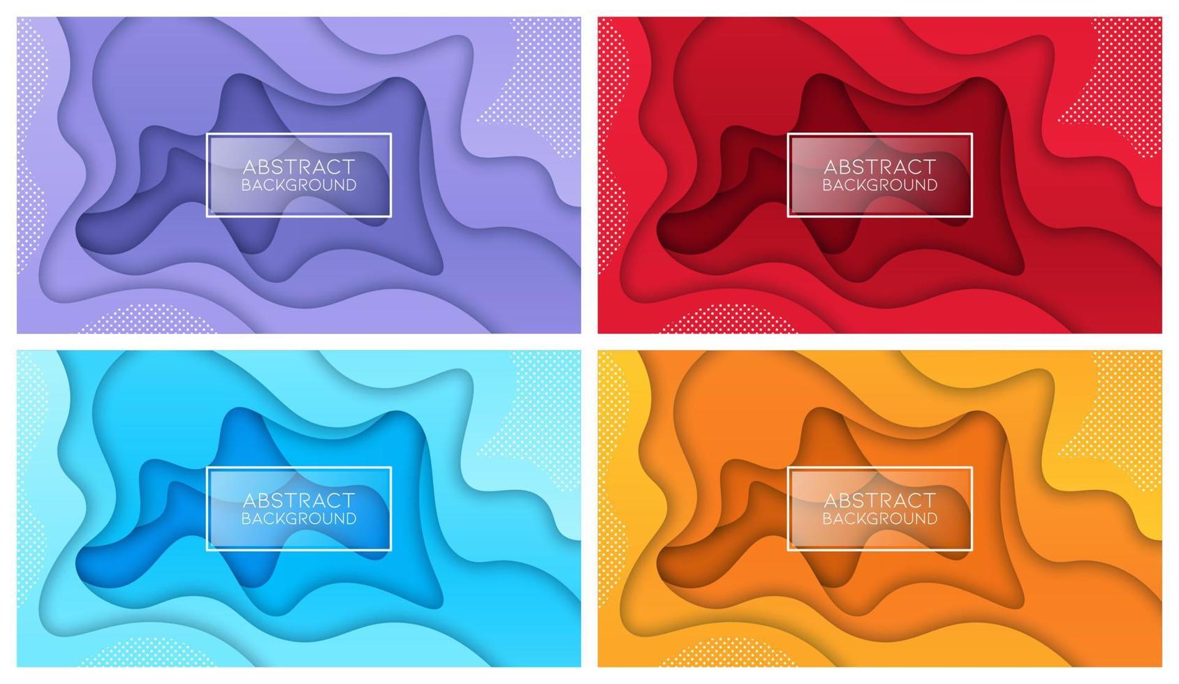 Colorful liquid and geometric background with fluid gradient shapes vector